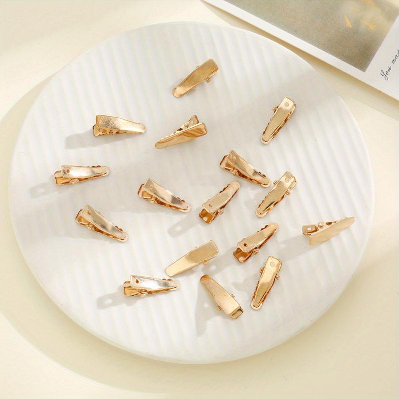 20PCS Small Duck Billed Clip Mini Golden Barrette Hair Accessories