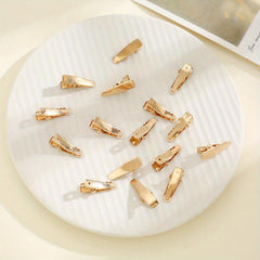 20PCS Small Duck Billed Clip Mini Golden Barrette Hair Accessories