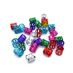 10pcs Dreadlock Beads Hair Rings Hair Decoration Clips Hair Jewelry