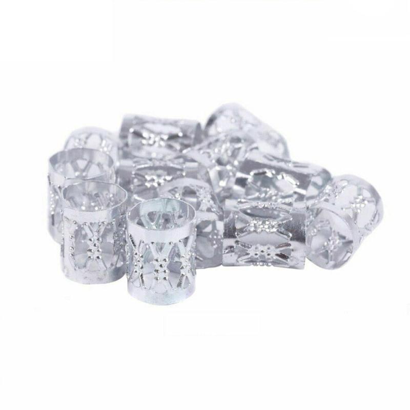 10pcs Dreadlock Beads Hair Rings Hair Decoration Clips Hair Jewelry