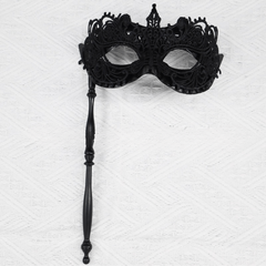 Lace Handheld Stick Mask for Halloween Masquerade Prom Party