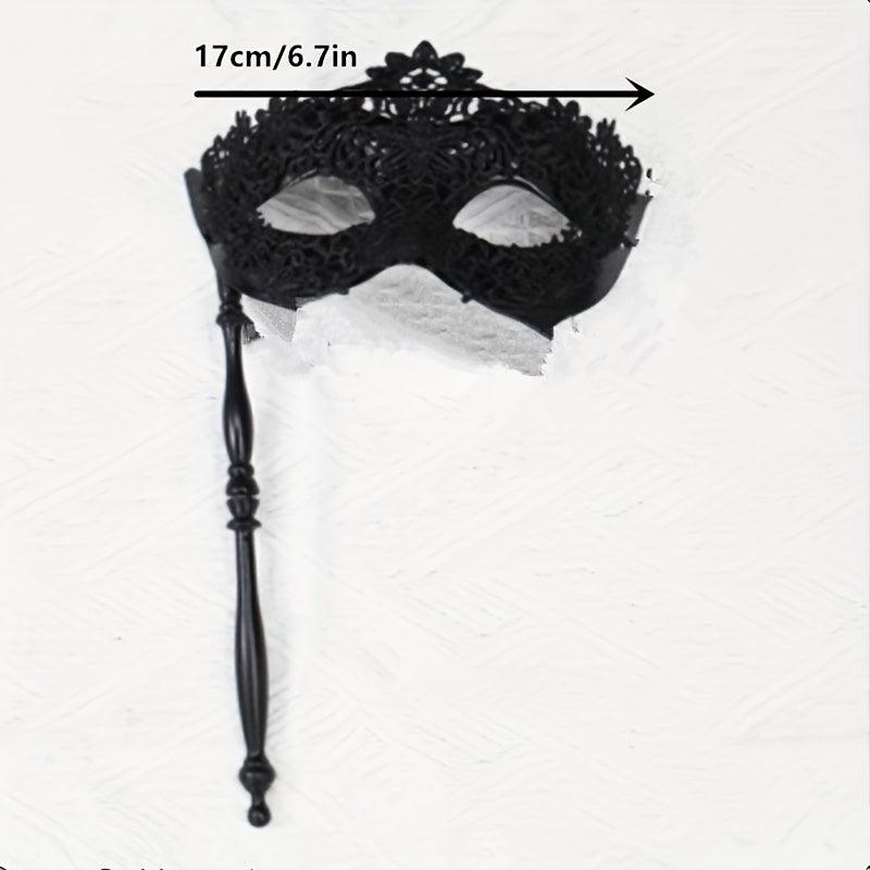 Lace Handheld Stick Mask for Halloween Masquerade Prom Party