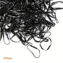 1000pcs Mini Rubber Bands Soft Elastic Hair Tie For Kids Braid Hair