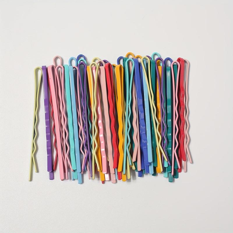 Colorful Hair Accessories Set with Rubber Bands, Clips, Mini Claws, Bobby Pins