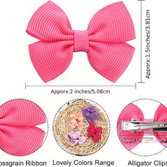 Mini Hair Bow Clips Girls Hair Clips