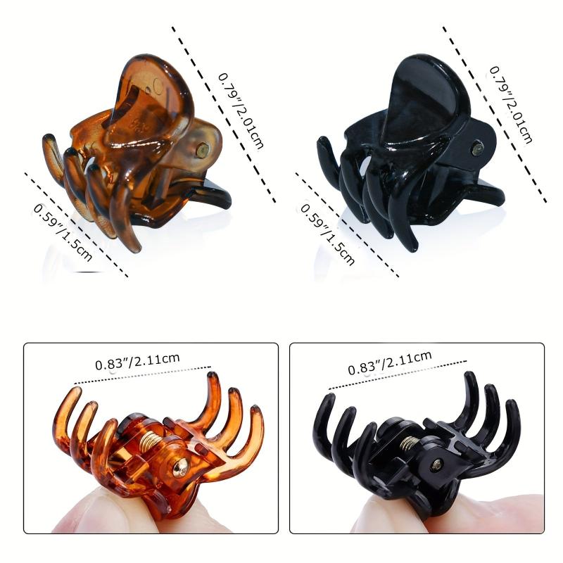 4pcs Vintage Shark Claw Non-Slip Mini Hair Claw Clips