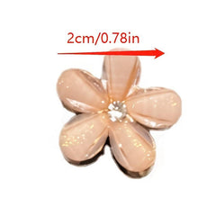 Mini Flower Hair Claws Rhinestone Barrettes Hair Clip Hair Accessories
