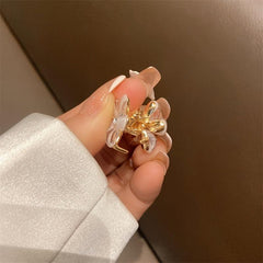 Mini Flower Hair Claws Rhinestone Barrettes Hair Clip Hair Accessories