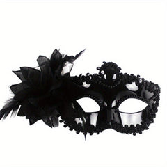 Venetian Masquerade Mask Lily Flower Mask Half Face Ladies Party