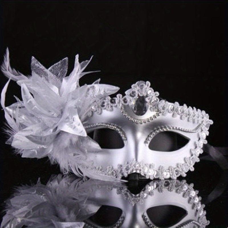 Venetian Masquerade Mask Lily Flower Mask Half Face Ladies Party
