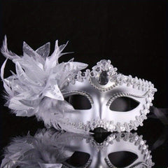 Venetian Masquerade Mask Lily Flower Mask Half Face Ladies Party