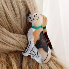 1pc Acetate Dog Hair Clip Non-slip Shark Claw Hair Accessories