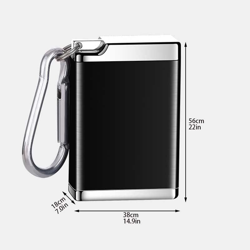 Mini Metal Ashtray Keychain Pendant Portable Carry on Ash Box