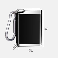 Mini Metal Ashtray Keychain Pendant Portable Carry on Ash Box