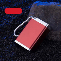 Mini Metal Ashtray Keychain Pendant Portable Carry on Ash Box