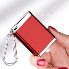 Mini Metal Ashtray Keychain Pendant Portable Carry on Ash Box