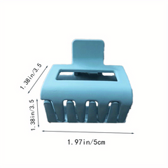 Mini Style Square Hair Claw Solid Shark Claw Holder