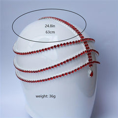 Crystal Layer Head Piece Hair Jewelry Women