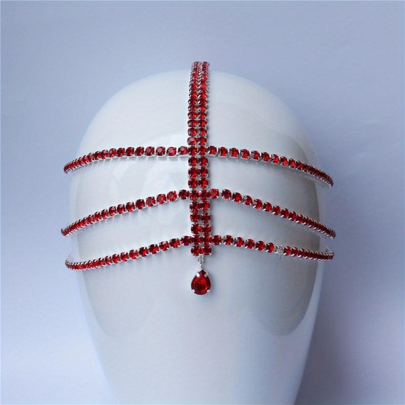 Crystal Layer Head Piece Hair Jewelry Women