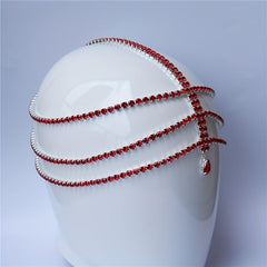 Crystal Layer Head Piece Hair Jewelry Women