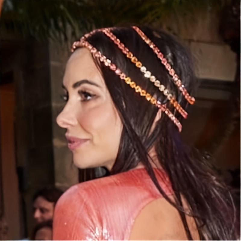 Crystal Layer Head Piece Hair Jewelry Women