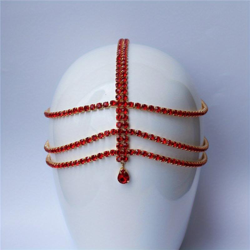 Crystal Layer Head Piece Hair Jewelry Women