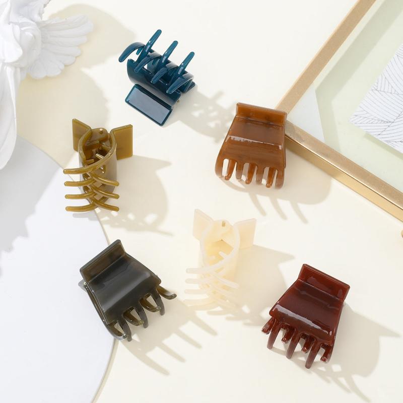 6pcs Mini Hair Claw Clips Strong Hold Hair Accessories