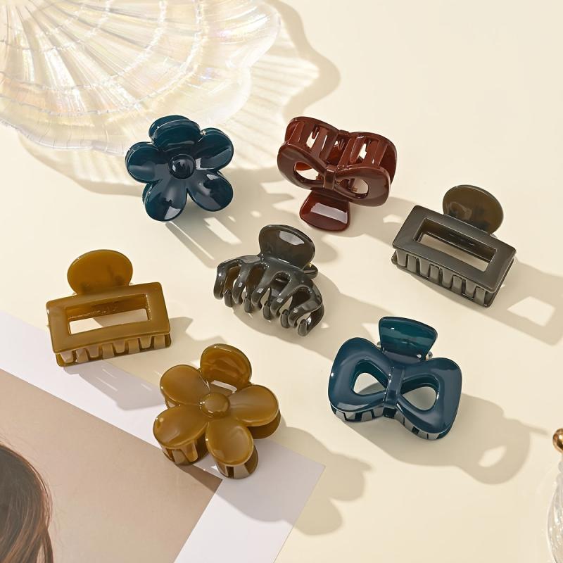 6pcs Mini Hair Claw Clips Strong Hold Hair Accessories