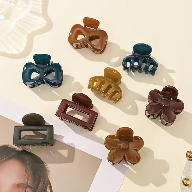 6pcs Mini Hair Claw Clips Strong Hold Hair Accessories