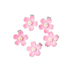 5pcs Sunflower Resin Hair Clip Duck Billed Mini Side Clip
