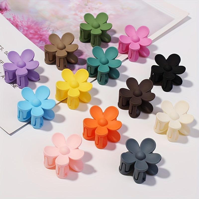 Mini Floral Hair Claw Ponytail Holder for Women