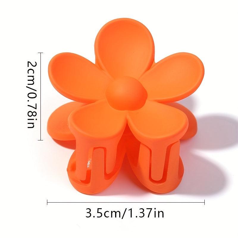 Mini Floral Hair Claw Ponytail Holder for Women