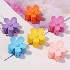 Mini Floral Hair Claw Ponytail Holder for Women