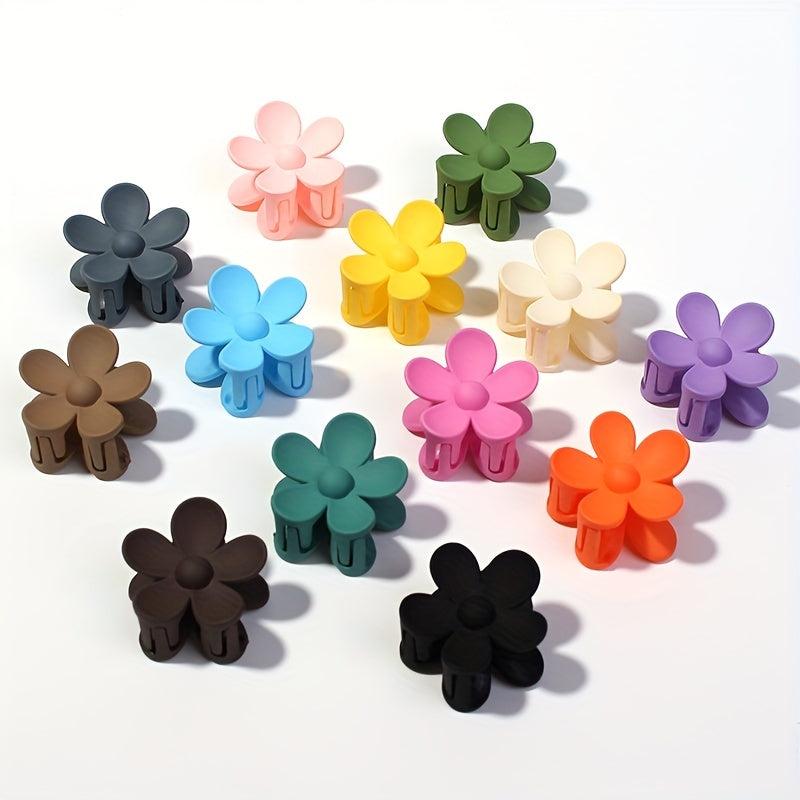 Mini Floral Hair Claw Ponytail Holder for Women