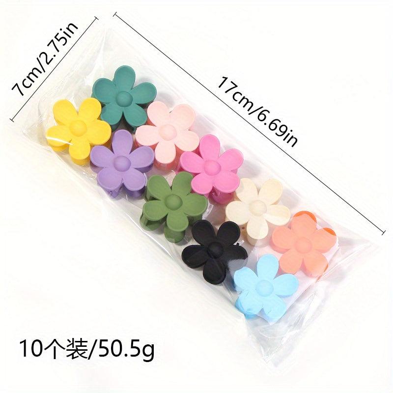 Mini Floral Hair Claw Ponytail Holder for Women