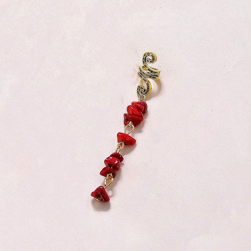 Colorful Stone Hair Jewelry For Braids Tassels Dreadlock Rings