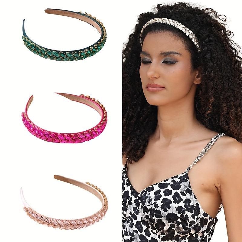 Sparkling Leaf Headband for Party Prom Women Girls