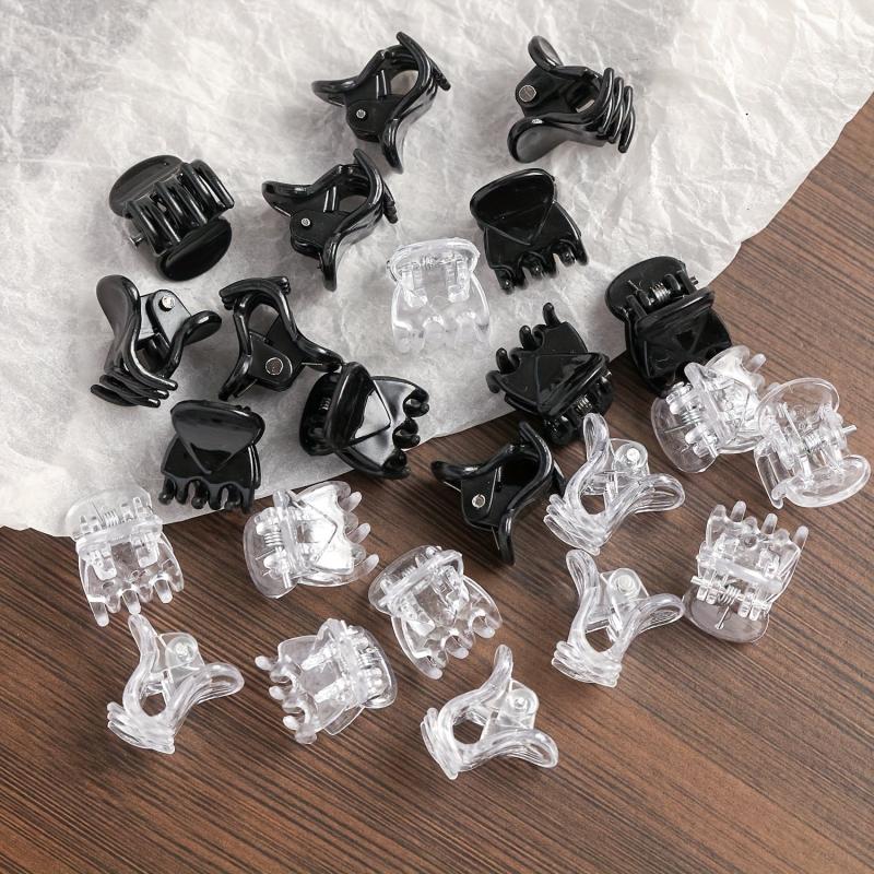 24pcs Mini Shark Claw Hair Accessories For Women