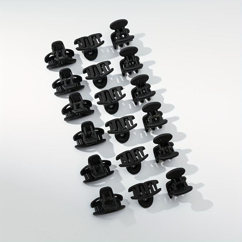 18PCS Rubber Frosted Hair Claw Mini Small Shark Claw Hair Accessory