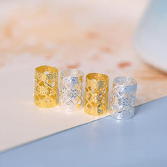 10pcs Metal Hair Clips for Braids Dreadlocks Viking Accessories
