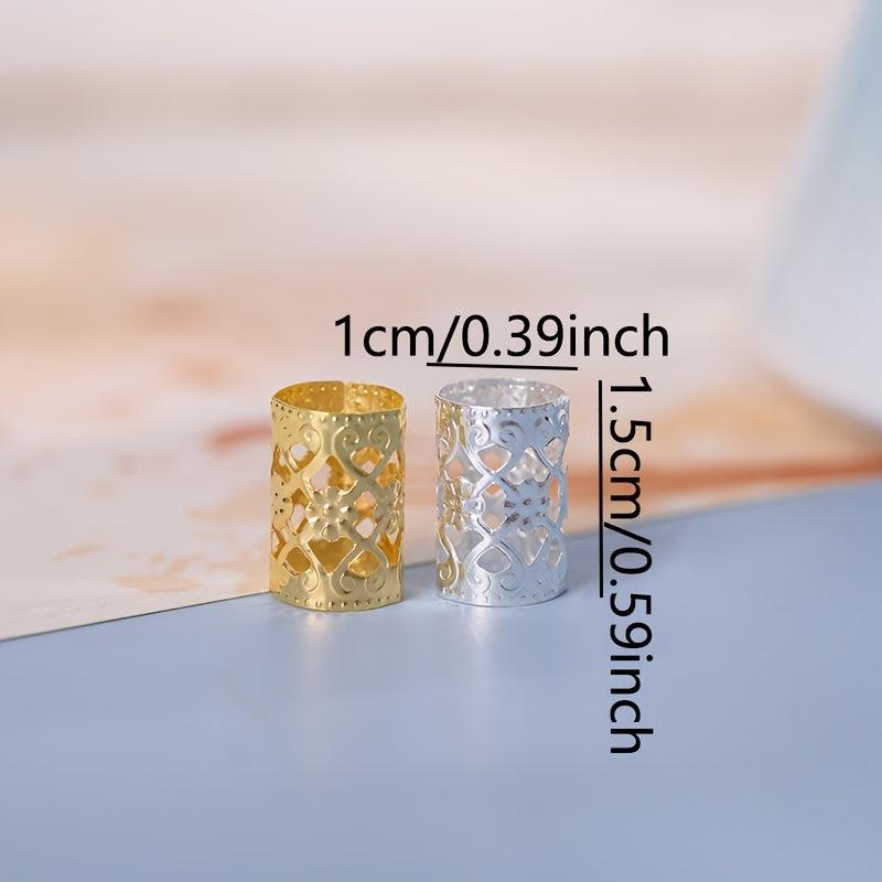 10pcs Metal Hair Clips for Braids Dreadlocks Viking Accessories