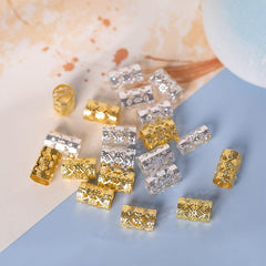 10pcs Metal Hair Clips for Braids Dreadlocks Viking Accessories
