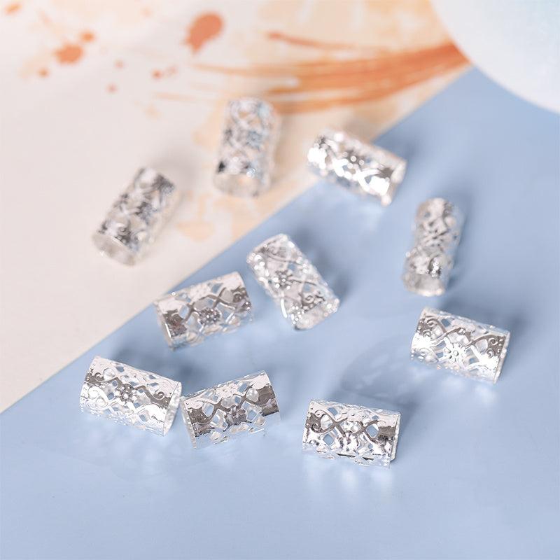 10pcs Metal Hair Clips for Braids Dreadlocks Viking Accessories