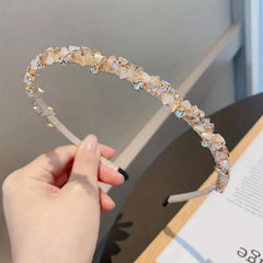 Rhinestone Crystal Headband Skinny Headdress Metal Hair Accessories