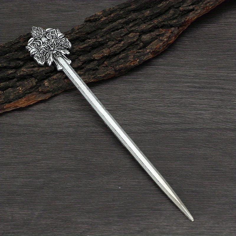 Vintage Viking Style Hairpin Celtic Barrette Hair Stick