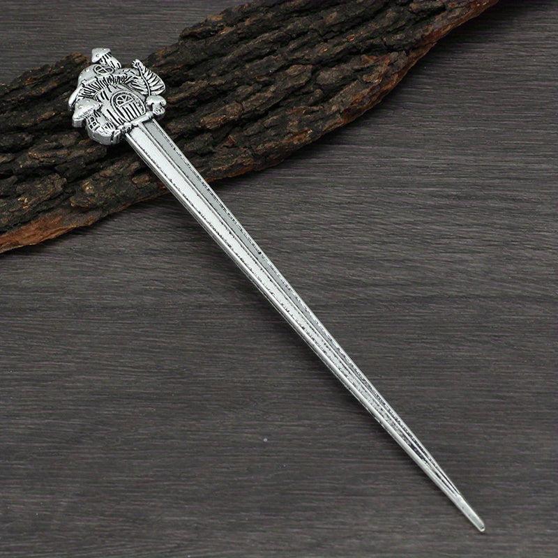 Vintage Viking Style Hairpin Celtic Barrette Hair Stick
