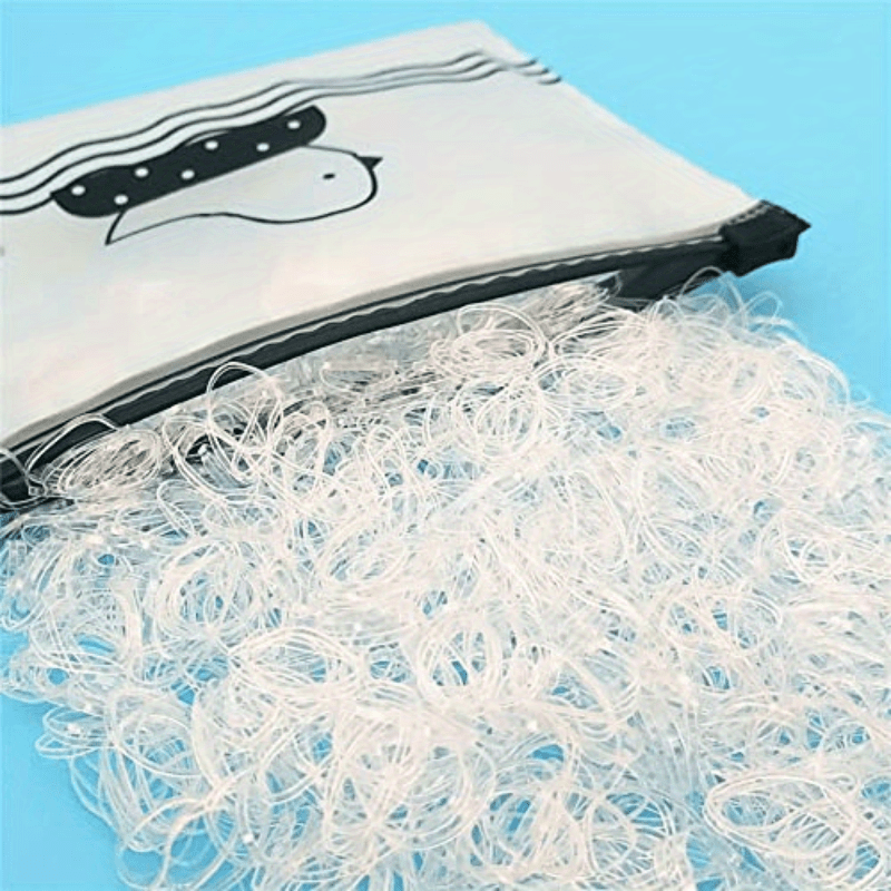 1500pcs Mini Elastic Hair Rubber Band Strentchy Hait Tie Non slip Braid