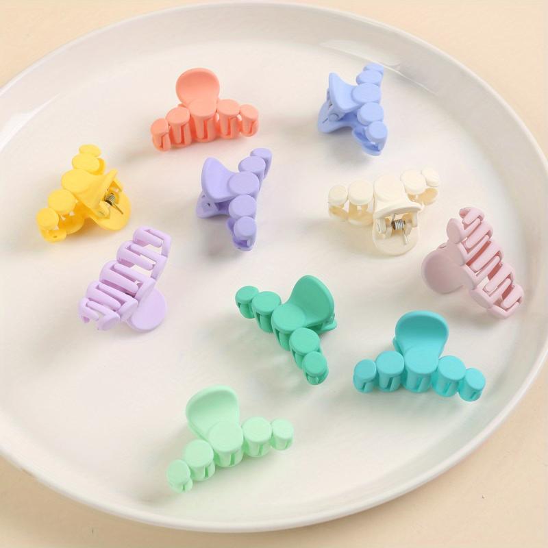 10pcs Mini Hair Claw Side Clip Shark Claw Style Hair Accessories