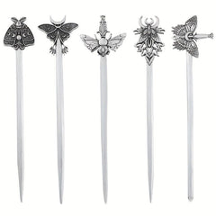 Vintage Viking Style Hairpin Moth Hair Stick Witch Nordic Celtic Accessory