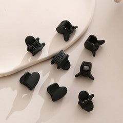 5pcs Matte Heart Hair Claw Clip Grip for Thick Hair